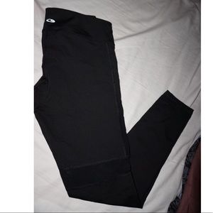 Black with mesh leggings